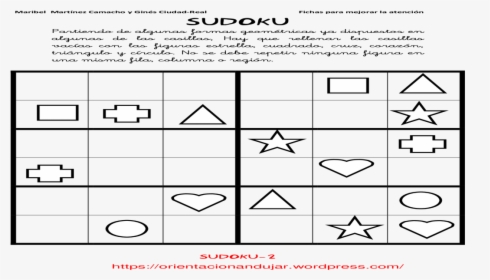 Sudoku De Figuras Resuelto , Png Download - Sudokus Para Niños Con Dibujos, Transparent Png, Free Download
