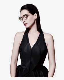 Anne Hathaway Black Dress - Anne Hathaway Transparent Background, HD Png Download, Free Download