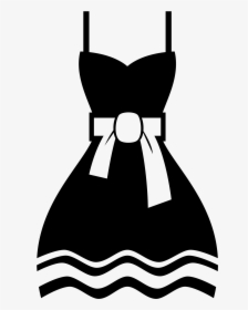Dress Emoji Black And White Clipart , Png Download - Little Black Dress Emoji, Transparent Png, Free Download