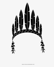 Headdress Coloring Page, HD Png Download, Free Download