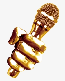 Nothing Comes Easy Unless You Believe - Golden Microphone Png, Transparent Png, Free Download