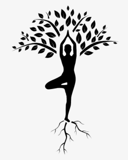 Omz Yoga Tree - Yoga Tree Pose Silhouette, HD Png Download, Free Download