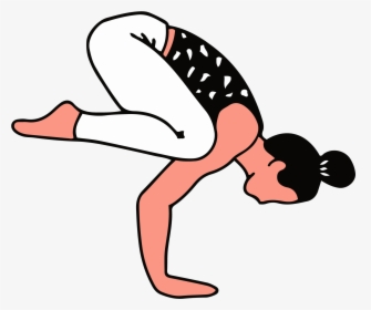 Yoga Pose Illustrations - Clipart Yoga Pose Cartoon, HD Png Download, Free Download