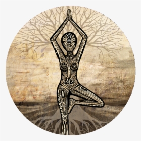 Balance Tree Pose Yoga Art, HD Png Download, Free Download