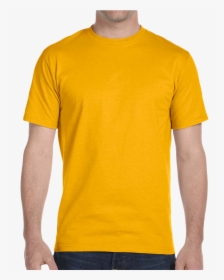 plain t shirt golden yellow