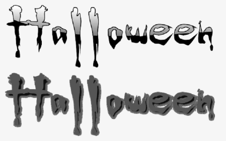 Halloween Vector Free Png , Png Download - Text Halloween, Transparent Png, Free Download
