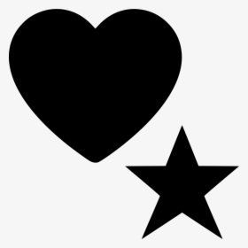 Heart Favorite Star - Heart And Star Png, Transparent Png, Free Download