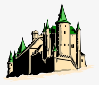 Vector Illustration Of European Castle Fortification - Castle, HD Png Download, Free Download