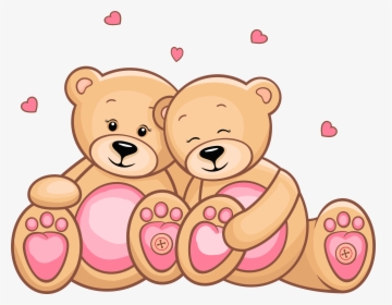 Valentines Day Teddy Couple Png Clipart Picture - Valentine Bears Clipart, Transparent Png, Free Download