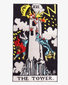 Tarot Card The Tower - 9 11 Tarot Cards, HD Png Download, Free Download
