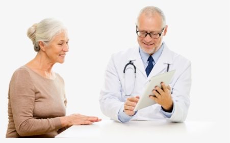 Doctor Discussing Patient Portal - Doctor And Patient Png, Transparent Png, Free Download
