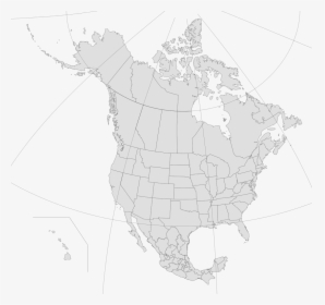 Clip Art Blank Map Of North America - North America Map Borders, HD Png Download, Free Download