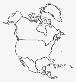 Transparent America Outline Png - Outline North America Map, Png Download, Free Download