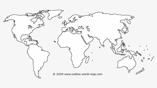 World Map Outline Png, Transparent Png, Free Download
