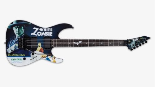 Ltd Kirk Hammett White Zombie Kwwz - Esp Kirk Hammett White Zombie Guitar, HD Png Download, Free Download