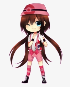 Pokemon Girl Png - Cute Pokemon Trainer Girl, Transparent Png, Free Download