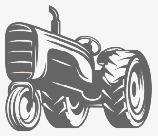 Vintage Tractor Png Download - Black And White Truck Pull Clipart, Transparent Png, Free Download