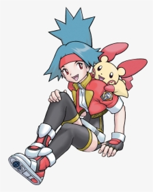 Transparent Anime Girl Sitting Png - Pokemon Ranger Female Characters, Png Download, Free Download