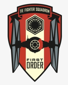 Star Wars The Force Awakens First Order And Resistance - Tie Fighter Squadron Logo, HD Png Download, Free Download