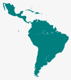 Latin Caribbean States United Organization America - Latin America Map Svg, HD Png Download, Free Download