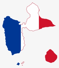 Flag Map Of Guadeloupe, HD Png Download, Free Download