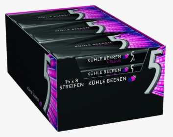 5 Gum Celsius Kühle Beeren - 5 Gum Cool Berry, HD Png Download, Free Download