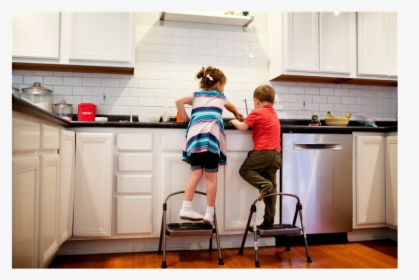 Kids Cleaning Up - Kitchen, HD Png Download, Free Download