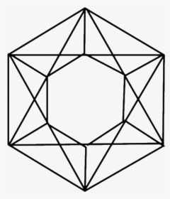 Regular Hexagon 9 Diagonals, HD Png Download, Free Download