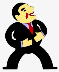 Tuxedo, Happy, Laughing, Male, Man, Guy, Person - Cartoon Man In Suit, HD Png Download, Free Download