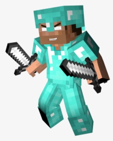 Minecraft Herobrine With Armour, HD Png Download, Free Download