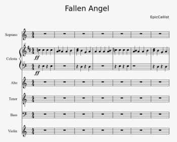 Fallen Angel Sheet Music Composed By Epiccellist - Ave Maria Cello Sheet, HD Png Download, Free Download