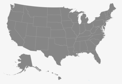 United States Map Grey, HD Png Download, Free Download