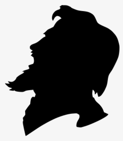 Man With Beard Silhouette, HD Png Download, Free Download