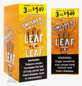 Swisher Sweets Leaf Honey Box And Foil Pack - New Swisher Sweet Leafs, HD Png Download, Free Download