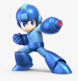 Blue Technology Product Figurine Toy - Megaman Super Smash Bros Ultimate, HD Png Download, Free Download