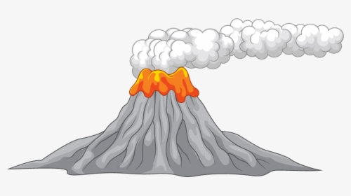 Cinder Fall Png , Png Download - Transparent Background Volcano Eruption Clipart, Png Download, Free Download