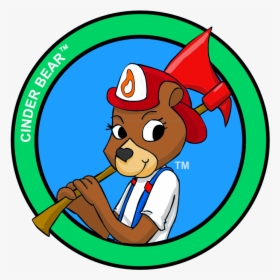 Cinder Bear Is The Fire Safety Bear That Promotes The - Herb Gminy Złotniki Kujawskie, HD Png Download, Free Download