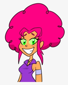 Transparent Afro - Teen Titans Go Starfire Afro, HD Png Download, Free Download