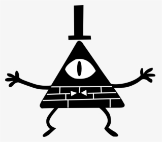 Transparent Bill Cypher Png - Bill Cipher Black And White, Png Download, Free Download