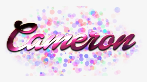 Cameron Name Logo Bokeh Png - Graphic Design, Transparent Png, Free Download