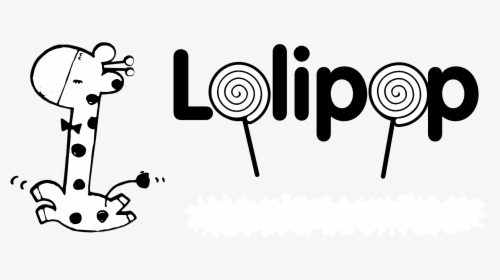 Lolipop Logo Black And White - 棒 棒 糖 品牌, HD Png Download, Free Download