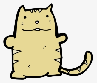 Cat Whiskers Cartoon Clip Art - Fat Cat Cartoon, HD Png Download, Free Download