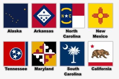 Various Usa State Flags With - Free Usa State Flag Clip Art, HD Png Download, Free Download