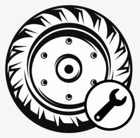 Tire Clipart Semi Tire - Vector Tractor Wheel Logo, HD Png Download, Free Download
