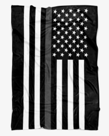 Correction Officer Thin Silver Line American Flag Fleece - Black Blue American Flag, HD Png Download, Free Download