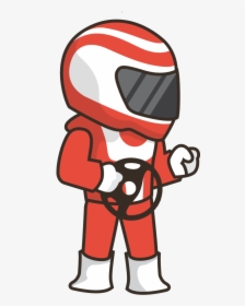 Driving Clipart Car Drive - Race Car Driver Animated, HD Png Download, Free Download