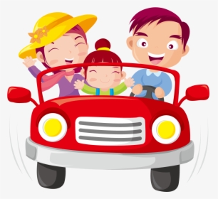 Clip Art Drive Clip Art - Family Driving Car Clipart, HD Png Download, Free Download