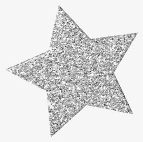 Silver Glitter Star Clipart, HD Png Download, Free Download