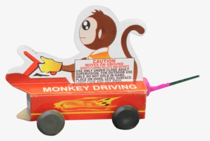 Monkey Driving Car - Monkey Firework, HD Png Download, Free Download