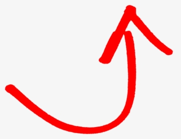 Red Arrow Curve Up, HD Png Download, Free Download